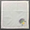 Набор из 12 носовых платок ужин на салфетках белый крошить льняные салфетки / салфетки / полотенца с цветовым цветочным