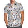 Camisas casuales para hombres verde transpirable 3d playa hawaii camisa 2021 streetwear de manga corta de verano de gran tamaño 5xl camisas de hombre-1