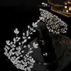 Crystal Belt Wedding Hair Accessories Water Drop Headband Crown Woman Tialas Bride Alice Band Jewelry