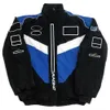 メンズの新しいジャケットフォーミュラワンF1女性ジャケットコート服レース長袖レトロモーターサイクルチームウィンターコットンスーツ刺繍暖かい6x9e