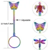 Rauchen Bunter Regenbogen Tragbarer verstellbarer Kräuter-Tabak-Zigarettenhalter Ring Finger Fester Clip Tierform Innovatives Design Halterung DHL-frei