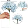 Kunstmatige hortensia's met 23 cm stelen 54 bloemblaadjes realistische zijden hydrangea hortensia nep bloemen voor bruiloft thuis kantoorfeest bogen RRF12347