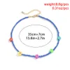 KPOP Bohemian Blue Seed Bead Ketting voor Vrouwen Sweet Girls Resin Flower Collier Collar Esthetische Sieraden Nieuw