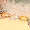 Hoge Kwaliteit Designer Rvs Band Ringen Diamond Heart Ring Mode-sieraden Heren Bruiloft Belofte Ring Dames Geschenken met Pochette Bijoux Groothandel