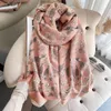 Grande écharpe en coton doux pour femmes, 180x90cm, Foulard imprimé pour Foulard, Hijab, épissure chaude, Pashmina, Foulard Bandana, 2021