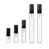 Fast Delivery 2ml 3ml 5ml 10ml Empty Refilable Spray Bottles With Perfume-Atomizer Clear Glass Perfume Sample Vials SN5766