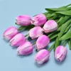 PU Mini Tulip Kunstmatige Bruiloft Decoratie Zijde Bloem Thuis Kunstmatige Planten Mode Inrichting Artikelen 2174 V2