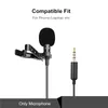 1.5m Mini Portable Lavalier Microphone Condenser Clip-on Lapel Mic Wired Mikrofo/Microfon for Phone/Laptop PC