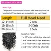 Malaysian Body Wave Remy Human Hair Extensions Clip In for Women Natural Color 8 Pieces 120g/Set Full Head Clip in Bundles