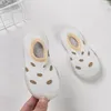 Yaz Bahar Leopar Yumuşak Alt Kaymaz Kat Çorap Katı Renk Yürüyor Kız Erkek Ayakkabı Şeffaf Kauçuk Tabanlar Ile Çocuk Bebek 1003 X2
