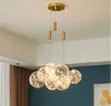 Glass ball bubble lamp Ceiling Hanging Pendant Light 3/5/9/15 LED for Dining room Living Decor 220V