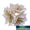Decorative Flowers & Wreaths 9pcs Gold Glitter Silk Artificial Wedding Wreath Home Decor Supplies DIY Gift Box Christmas Fake Flower1 Factory price expert design