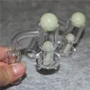 Fumer 25mm XL bord biseauté Quartz Banger Cyclone Carb Cap 2mm seau à fond transparent 14mm mâle femelle pour tuyau d'eau dab rig