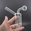 mini glass oil burner bong smoking water pipe inline matrix perc birdcage recycler dab rig bong portable for travel