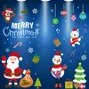 Wall Stickers 70CM*50CM Merry Christmas Window Fashion Santa Claus Room Decoration PVC Year Home Decor Removable