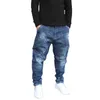 Moda Harem Jeans Mężczyźni Dorywczo Hip Hop Denim Spodnie Streetwear Luźne Baggy Spodnie Męskie ubrania