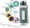 1.1L Water Bottle BPA Free Portable Leak-proof Shaker bottle Tritan Plastic Drinkware Outdoor Tour Gym 211122