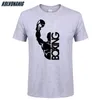 Verão Moda Mangas Curtas Algodão Homens Sportswear Casual T-Shirt Boxe Luvas de Boxe Impressão de Combate Camisetas Homens Tops Tees Plus Size 210409