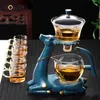 Theepotten bozzh creatieve herten glazen theepot hittebestendige infuser thee Turkse druppelpot verwarming basis voor koffie maken