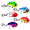 Iscas de pesca balançando isca de vibração de metal rotativa para pike bass truta gancho artificial iscas duras spinner lure8634866