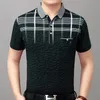 Sommarskjorta Män Kortärmad Polos Skjortor Kors Slim Fit Mens Pol Kläder Klänning Bodybuilding Streetwear Poloshirt Mäns