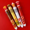 Canetas esferográficas 10 cores cute criativo caneta escola escola fonte papelaria coque hambúrguer frita silicone multicolor