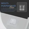 Ganchos trilhos de dupla face adesivo cabide de parede forte transparente xtção copo de sucção de gancho de armazenamento de armazenamento de cozinha banheiro