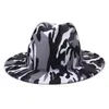 Top Hat Men Women Fedora Hats Woman wide brim Cap camouflage Jazz Caps Man mens Fashion Autumn Winter trilby 2021 Wholesale 5colors