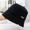 Forked design bucket hat for women spring and summer bell fisherman hats with sun protection small straight caps to show face