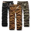 Men Cargo Pants Mens Casual Cotton Trousers Solid Men's Military Pants Overalls Multi Pockets Decoration Plus Size Without Belt 211119