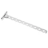 Hooks & Rails Stainless Steel Wall Mounted Folding Clothes Drying Rack Laundry Stand Hanger Dryer Coat Shirts Pants Shelf 6/8/10 Hole