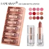 HANDAIYAN New 12 Colors Matte Lipstick Nude and Bean Paste Color Waterproof Lips Cosmetics Makeup 6pcs/set DHL wholesale