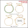 Lien Jewelrylink Chaîne Bohême Simple Cristal Fait À La Main Perles De Cuivre Bracelets Minces Main Kpop Mode Bracelets Pour Femmes Couple Drop Livrer