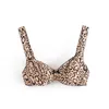 Sexy Frauen Dreidimensionale Stahl Ring Bh Sommer Mode Damen High Street Weibliche Leopard Print Top 210515