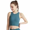 Lu Legging Style European och American New Sleeveless Sports Vest Womens Sexig Beauty Back Mesh Workout Top Running Outerwear Yoga 2954210