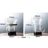 Simple Set V60 Glass Dripper 1-2 Cups Sharing Pot Brew Filter Funnel Reusable Coffee Jug