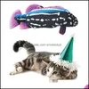 Cat Pet Supplies Home Gardencat Leksaker Floppy Fish Toy, 12 "Lång realistisk plysch Flytta Electric Waging Tail Fish, Roliga Interaktiva husdjur C