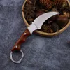 New Dalbergia Handle D2 Blade Camping Fixed Outdoor Kitchen Fruit Collection EDC Tool Knife