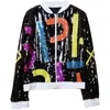 Women Black Blue Gold Multicolor Letter Sequined Utwear Bomber Jacket Zipper Long Sleeve Casual Baseball Uniform C0369 210514