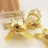 Gift Wrap Metal Hollow Gold Cake Candy Box Wedding Favor Marriage Treat Packaging Boxes
