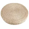 Cushion/Decorative Pillow Round Straw Chair Seat Mat Grass Cushion Pad Beige Handmade Weave Floor Yoga Tatami Decor 40X40cm