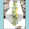 lemon table runner