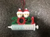 Christmas Decoration Quarantine Ornaments Family of 1-7 Heads DIY Tree Pendant Accessories with Rope Resin IN STOCK