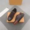 2021 كلاسيكي الرجال مصمم الأحذية الدانتيل يصل الأسود البني الأزياء الفاخرة المطبوعة رجل أحذية رياضية المدربين الأحذية kokopp0003