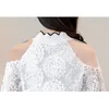 women tops long sleeved blouses lace patchwork sexy style female shirts fashion clothing D431 30 210506