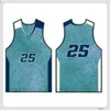 كرة السلة جيرسي الرجال شريطية قصيرة الأكمام قمصان الشارع أسود أبيض أزرق رياضة قميص UBX1Z862