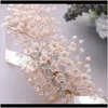 & Barrettes Drop Delivery 2021 Trixy H279 Bridal Accessories Peals Hair Combs Wedding Clips Gold Clip Bride Jewelry Handmade Women Ornament N