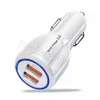 6A QC30 Dual Usb Ports Car Chargers Fast Quick Charging Car charger Adapter for iphone 12 13 14 samsung s8 s10 htc android phone9430988