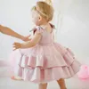 Girl's Dresses Born Baby Bownot Dress 1 Year Girls 2nd Birthday Tutu Christening Gown Toddler Wedding Baptism Clothes Infant Party Wear