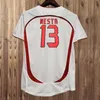 91 92 Van Basten Mens Retro Soccer Jerseys 03 07 Kaka 'Rui Costa Inzaghi Gattuso Nesta Maldini Pirlo Home Away 3rd Football Dorts